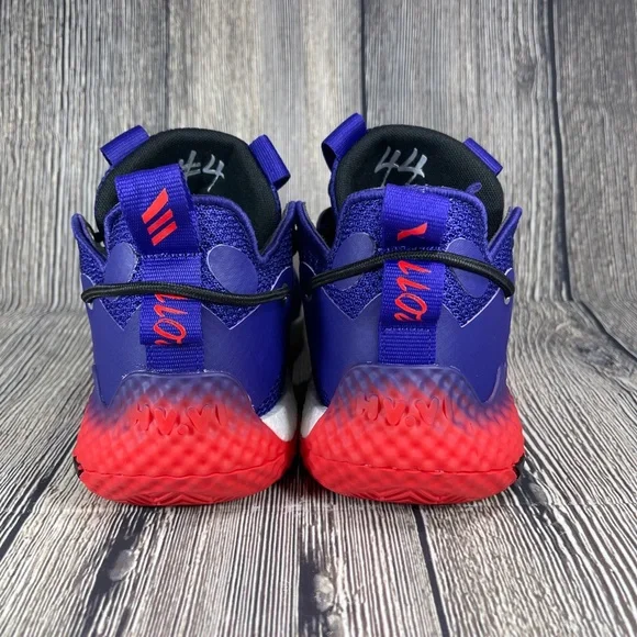 Adidas Harden Vol. 6 Drew League Shoes Purple/Core Red Mens 5.5 W 6.5 HP9510 - Picture 3 of 9